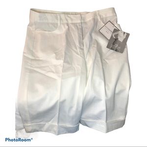 NWT Sag Harbor shorts, dressy, white, Sz. 10